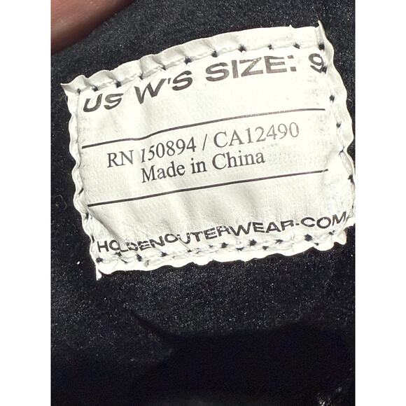 Holden Apres Ski Boots Camo Waterproof Winter Womens Sz 9 Brown Black MSRP $120 - Picture 10 of 11